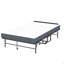 Lit pliant de 75 po x 46 po de large avec tête de lit ajustable, très grand lit pliant