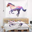 Tapisserie d’exposition à cheval double d’animaux en polyester avec accessoires suspendus inclus-28489657