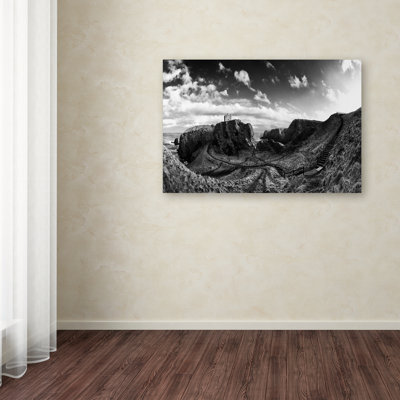 « dunnottar castle », reproduction de photo sur toile tendue