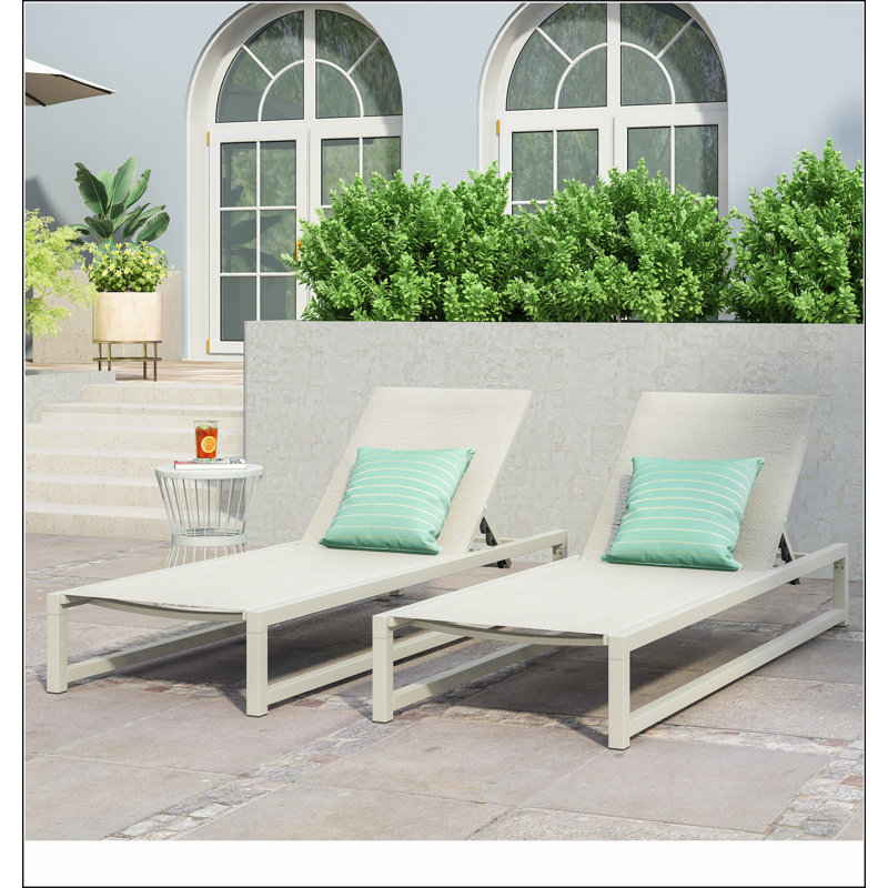 VENICE CHAISE LOUNGE, White