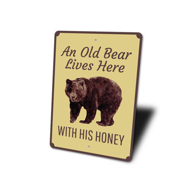 Bear Lover Aluminum Sign