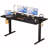 Standing Desk Adjustable Height 63 x 24 Inch Electric Computer Stand Up Desk with 3 Memory Presets, T-Shaped Bracket-1463024769