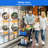 Shopping Cart, Foldable Grocery Cart with Wheels and Removable Storage Crate, Multi Use Mobile Storage Cart Portable Rolling Cart for Home, Groceries, Supermarket