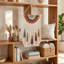 Macramé décoration murale Boho Home Decor fait à la main en macramé tapisserie décorative pour chambre à coucher salon appartement dortoir galerie-130810964