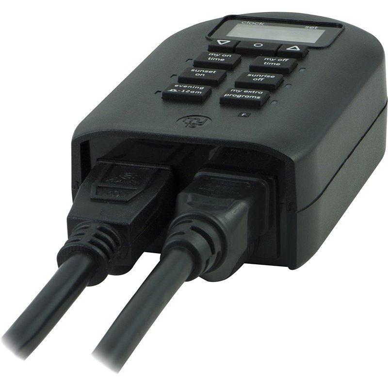 myTouchsmart Simple Set 7-Day 2-Outlet Outdoor Digital Timer
