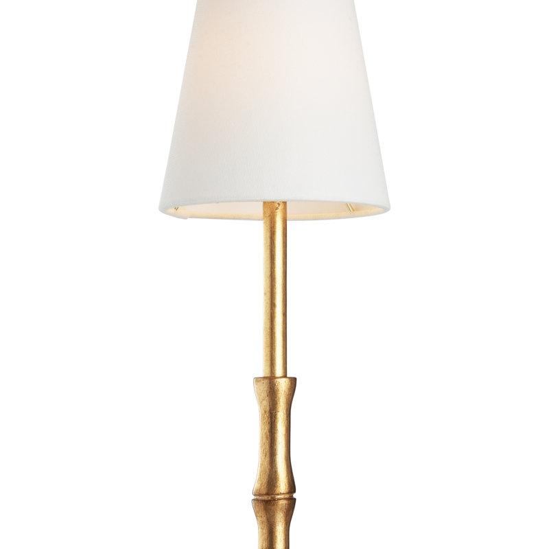 Lampe buffet Artois - doré, Blanc cassé, Laiton antique