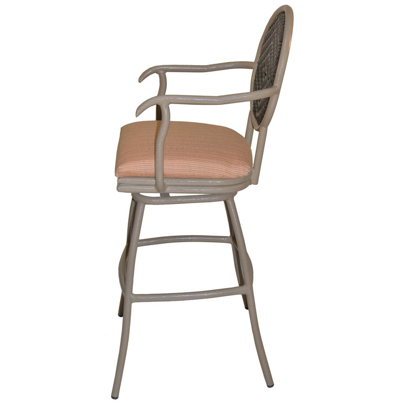 Tabouret de bar avec coussin Adelle, 30"