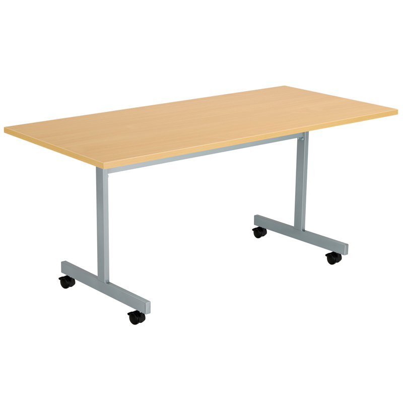 Bouton Rectangle Conference Table, Grey Oak, H72 x L120 x W70cm