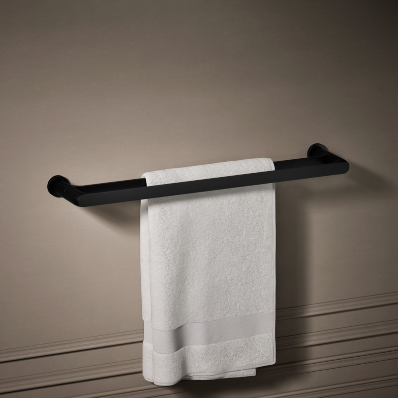 Avid 24-In Double Towel Bar, Matte Black