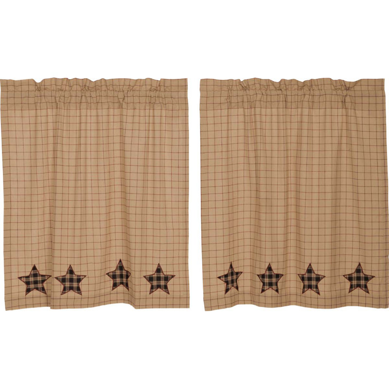 Rideau de café Applique, H 36 po x l 36 po