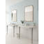Lavabo de salle de bain rectangulaire en argile réfractaire double avec trop-plein 19,69 "BOCCHI Lavita-568947448