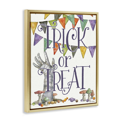 Cadre flottant SpellBond Trick Or traiter, design par Leslie Trimbach