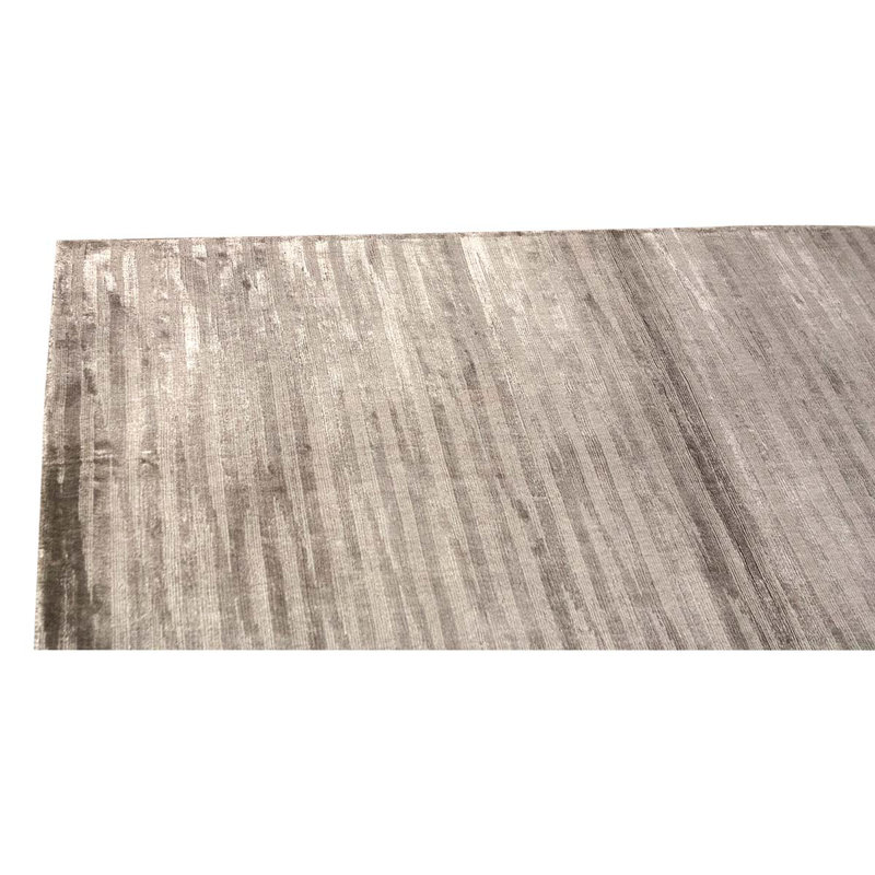 Tapis beige noué à la main de haute qualité et unique en son genre