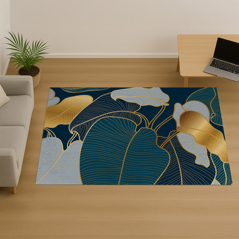 Floral Area Rug, Runner 70 x 140 cm