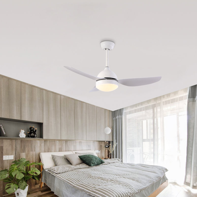 Ceiling Fan with LED Lights, White