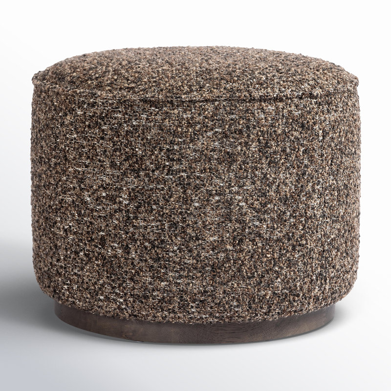 Sinclair Round Ottoman, Ivan Granite Acrylic