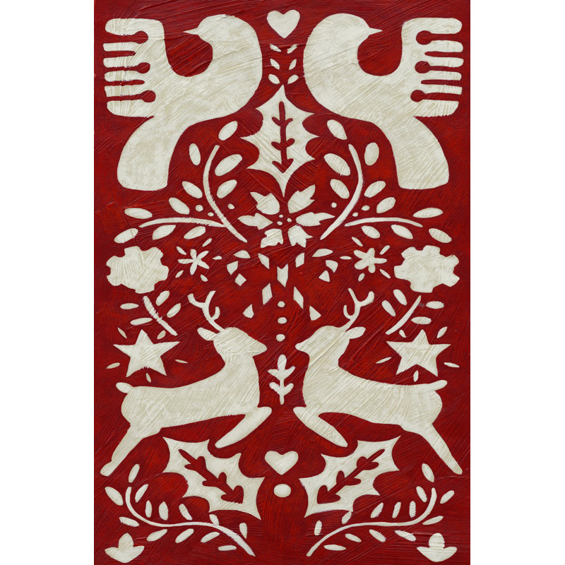 Christmas Joy I by Chariklia Zarris - Wrapped Canvas Painting, 122cm H x 81cm W x 3.8cm D