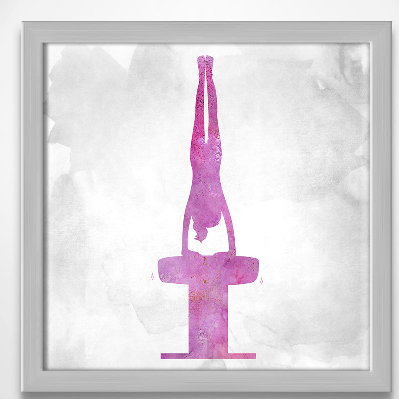 Gymnastique 1, H 13 po x l 13 po x P 1,19 po, Encadré de boîte argent