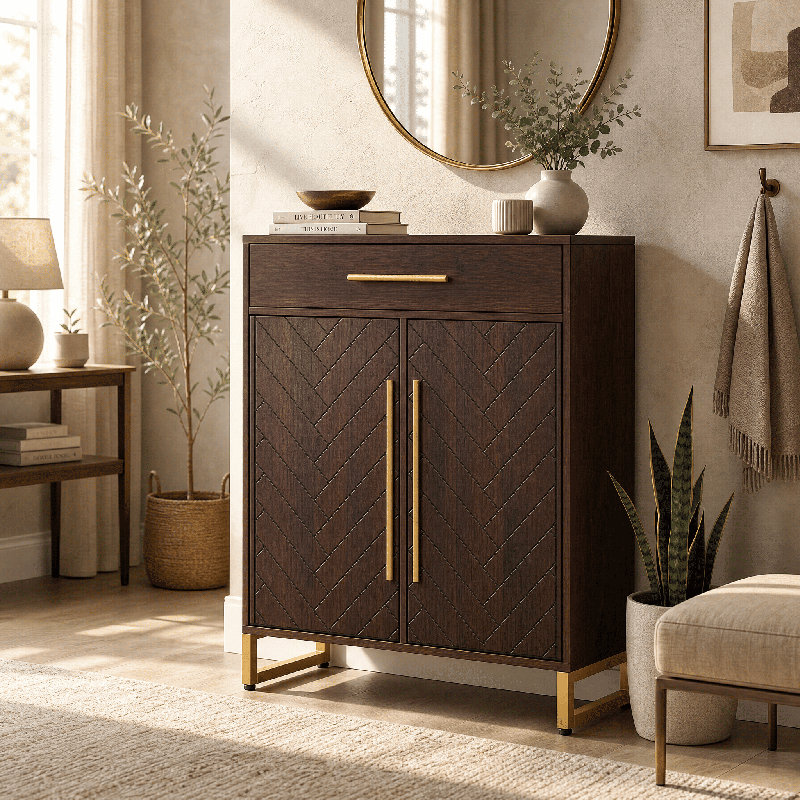 Armoire de rangement 31,5 po Mid-Century