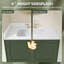 21 po Dosseret de meuble-lavabo Dossier de meuble-lavabo blanc brillant