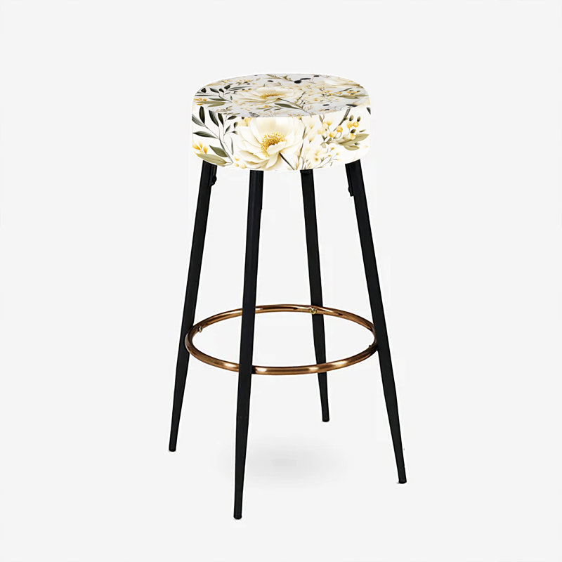 Lovelace - Ensemble de 2 tabourets floraux