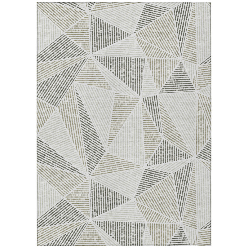 Tapis intérieur / extérieur taupe brun 3 'x 5'