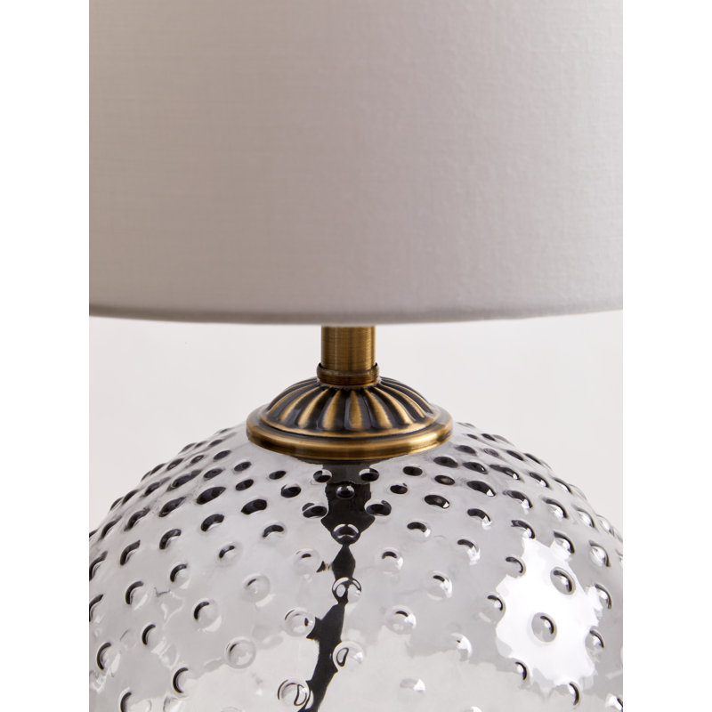Cusumano Glass Table Lamp, Grey