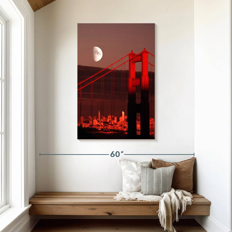 Lilie Golden Gate Moon, 45" H x 30" W