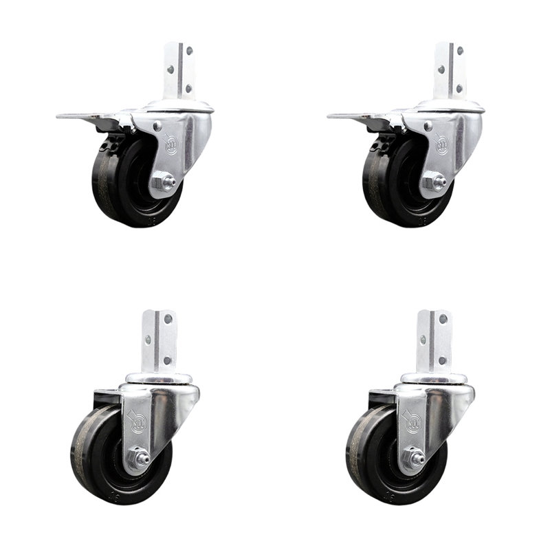Swivel / Square Stem Caster Set