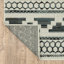 Tapis intérieur / extérieur à motif géométrique beige / bleu Abdur-Rahman-1444479385