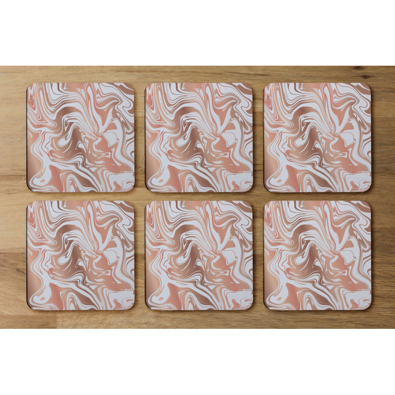 Square 6 Piece Coaster Set