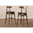 Upholstered Bar Stool with Solid Wood Frame