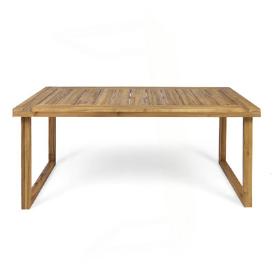 Outdoor 69" Acacia Wood Dining Table