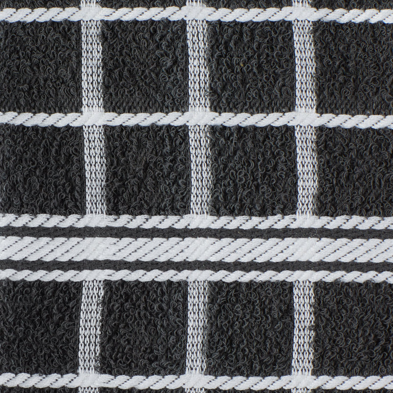 Cotton Waffle Tea Towel Kitchen Towel, Mineral Gray