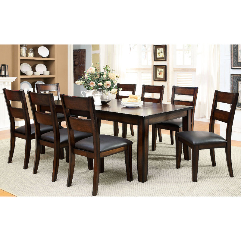 2pcs Dark Cherry Dining Room Chairs - Solid Wood Construction, Comfortable Padded Seating, Transitional Style Finish Seats Design, , Bold & Stronger Build