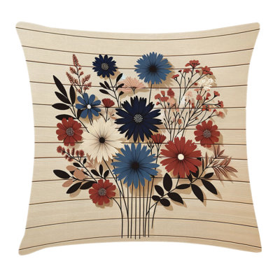 Floral Pillow Cover