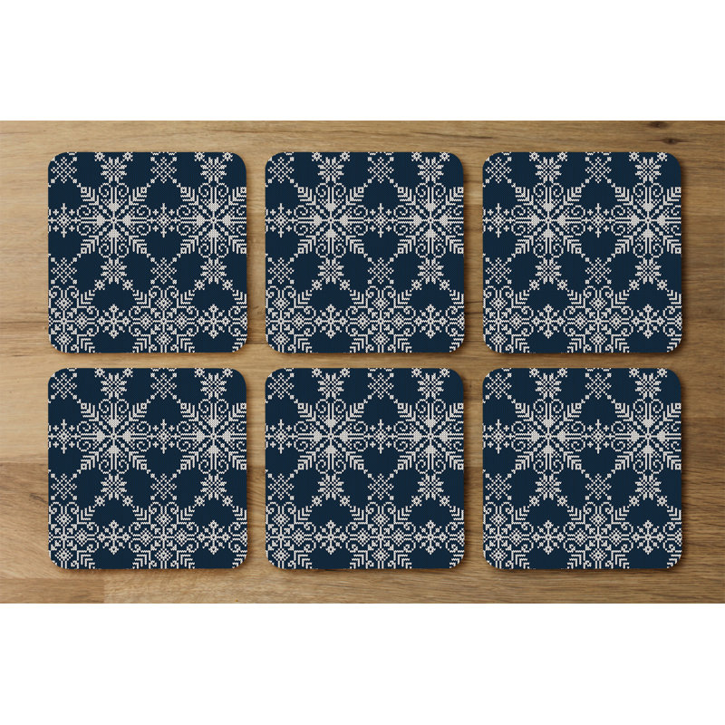 Square 6 Piece Coaster Set