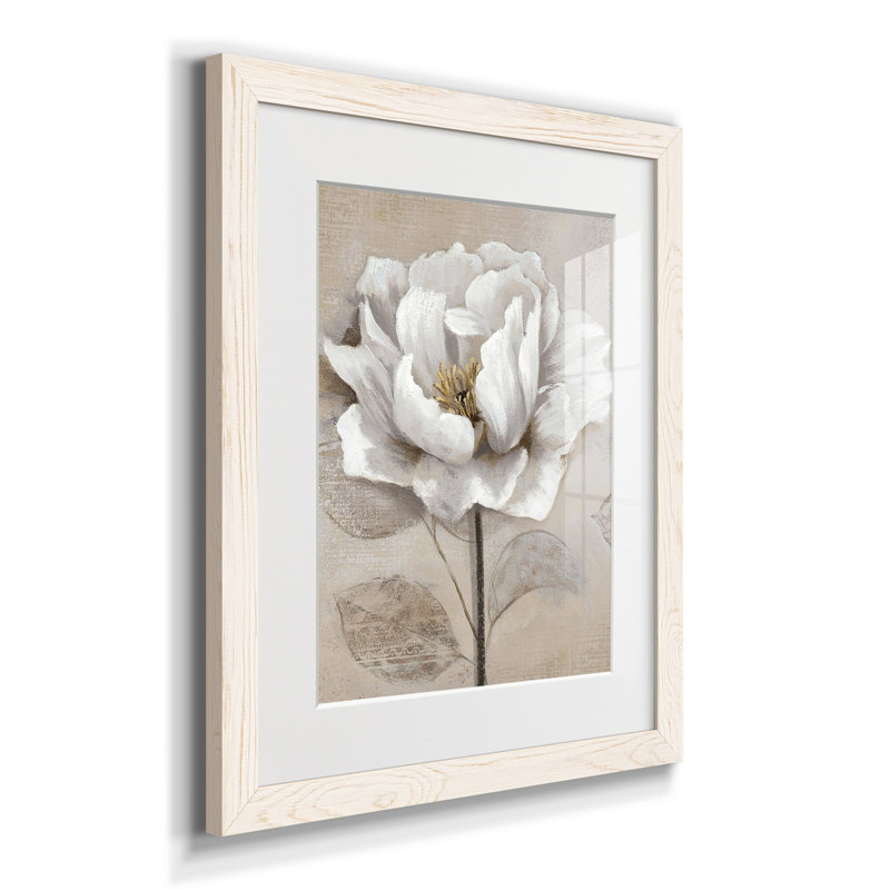 Doux blanc II - cadre photo, reproduction d'art, H 24 po x l 18 po x P 1,5 po, Cadre blanc