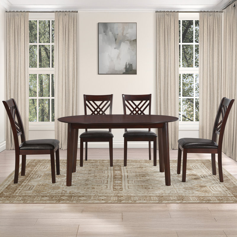 Adrian Wood Oval Dining Table