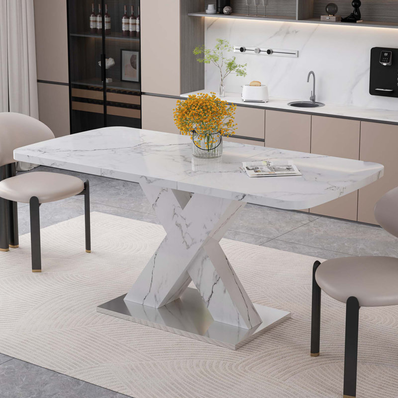 Table de salle à manger extensible carrée