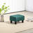 Foot Rest , Linen Upholstered With Plastic Leg Foundation For Living Area Room Foot, Covered And Legged Piece