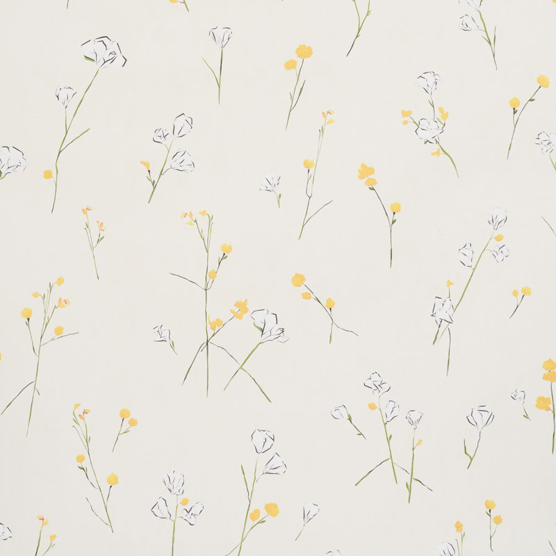 Alex's Floral Wallpaper, Beige