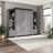 Camalla Queen Murphy Bed and 2 Narrow Shelving Units with Drawers (105W)-55325541