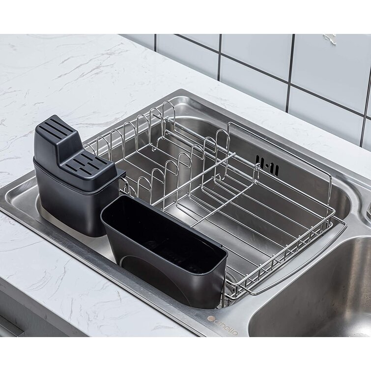 Sink Dish Drying Rack Adjustable 304 Stainless Steel Metal Expandable Small  size