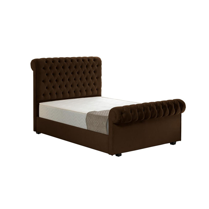 Payton Upholstered Bed, Brown, Kingsize (5')