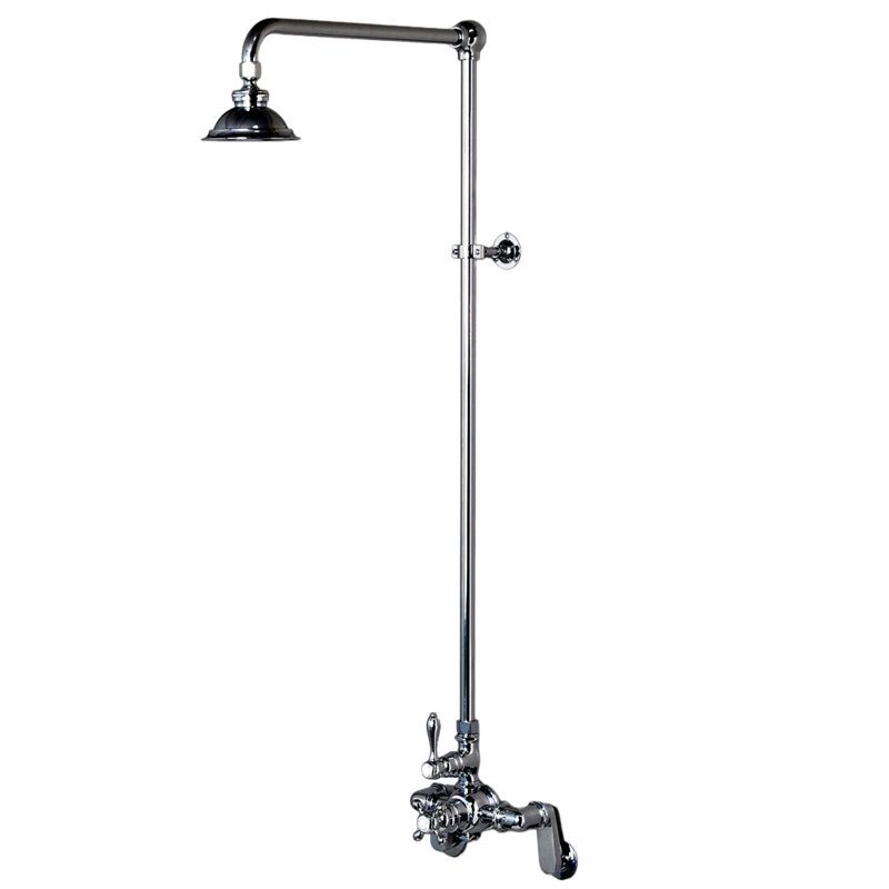 Système de douche thermostatique exposé (P1130) par Strom Living, Chrome