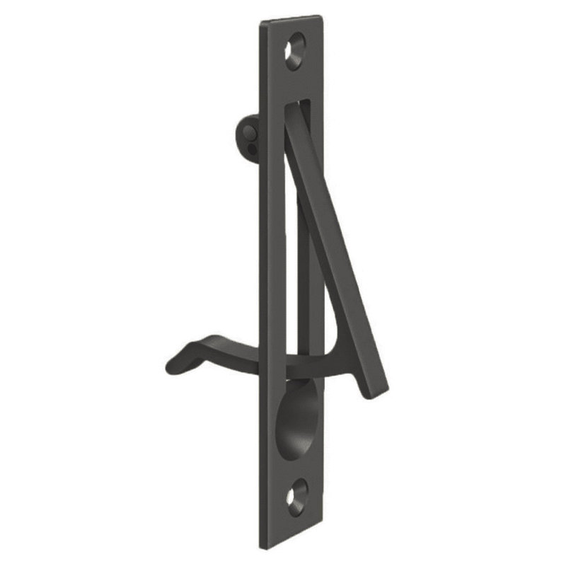 Poignée 744B7EE44982482DB7AB7FDCC0ED5552, noir, 4 po x 3/4 po, Peinture noire