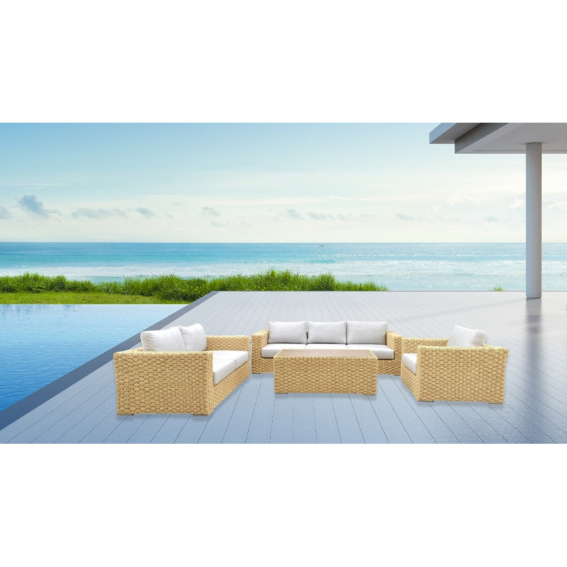 6 - Person Patio Conversation Set with Cushions