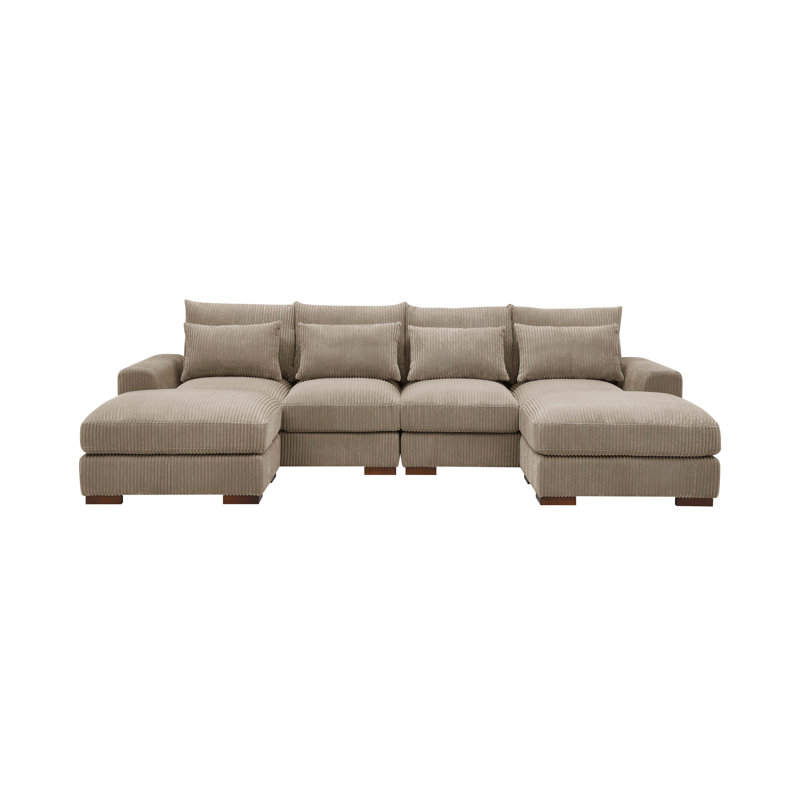 125'' Wide Camden Sofa, Brown