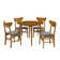 Boutault 4 - Person Solid Wood Top Four Leg Dining Set